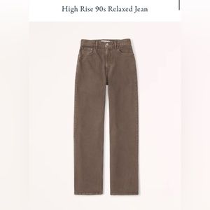Abercrombie and Fitch High Rise 90s Relaxed Jean